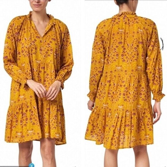 Roller Rabbit  Rhone Floral Dress Size Medium - Picture 4 of 7